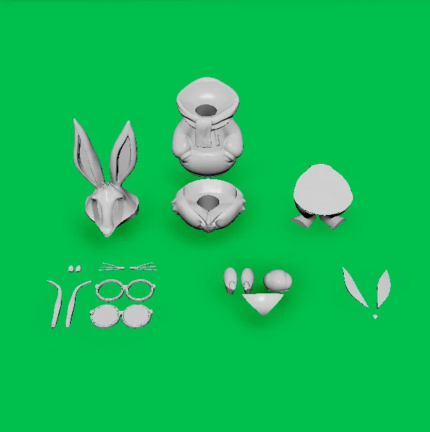 Urban Bunny Bugs' childhood christmas (new_Multi_STL) – Thỏ Urban phong cách Giáng Sinh - Image 2