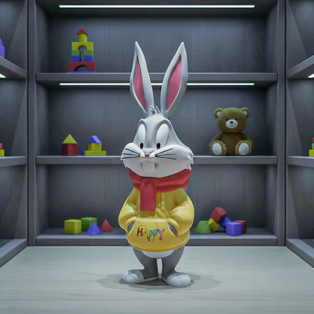 Urban Bunny Bugs' childhood christmas (new_Multi_STL) – Thỏ Urban phong cách Giáng Sinh - Image 4