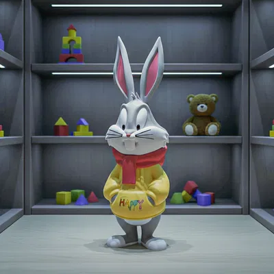 Urban Bunny Bugs' childhood christmas (new_Multi_STL) – Thỏ Urban phong cách Giáng Sinh