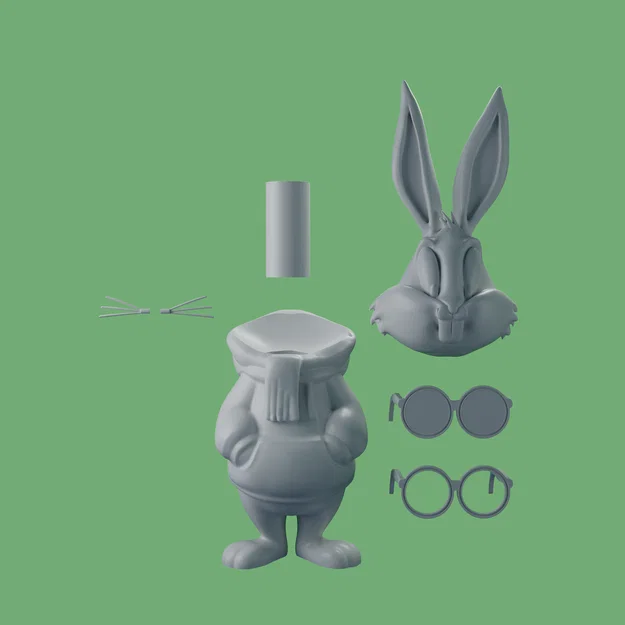 Urban Bunny Bugs' childhood christmas (new_Multi_STL) – Thỏ Urban phong cách Giáng Sinh - Image 6