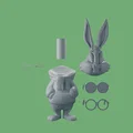 Urban Bunny Bugs' childhood christmas (new_Multi_STL) – Thỏ Urban phong cách Giáng Sinh - Thumbnail 6