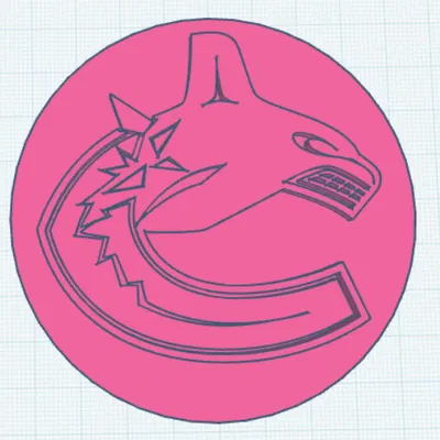 Puck khúc côn cầu Vancouver Canucks (logo Vancouver Canucks)
