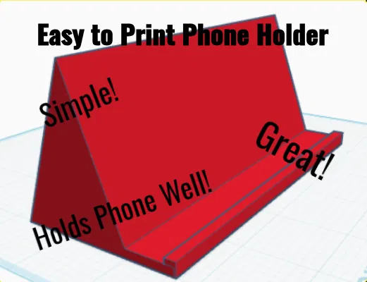 Giá đỡ điện thoại đơn giản (Simple Phone Holder) - Image 1