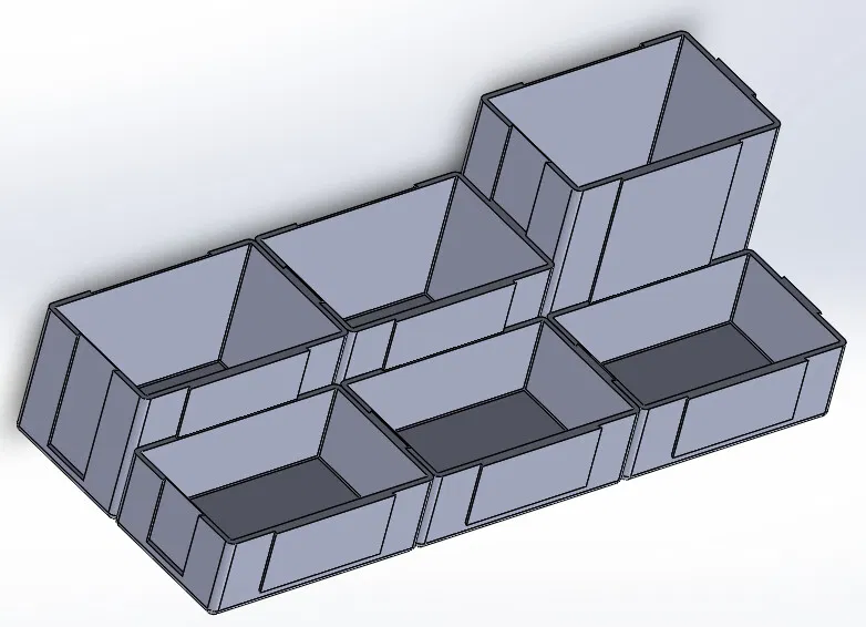 Bộ khay sắp xếp bàn làm việc dạng mô-đun (Modular Desk Organizer) - Image 1