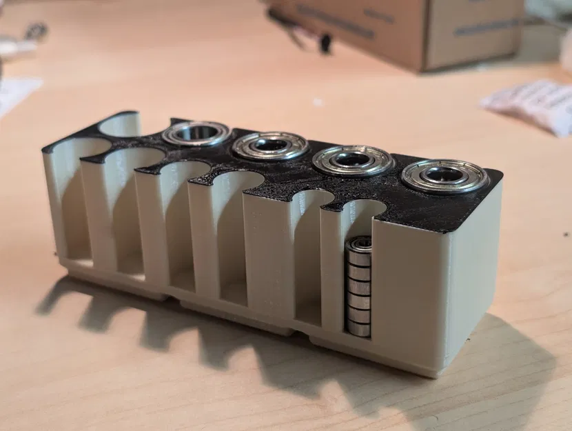 Khay Gridfinity đựng vòng bi 1x3 dạng Coin (608, 6801, 625, 624, 623) - Image 1