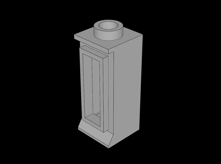 Cửa sổ LEGO Compatible (29c.dat) 1 x 1 x 2 Classic, bệ ngắn - Image 1