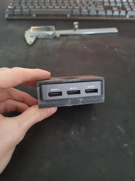 Giá gắn DisplayPort Switch 3 cổng cho nhôm định hình 4040 (ốc tán M6) - Image 7