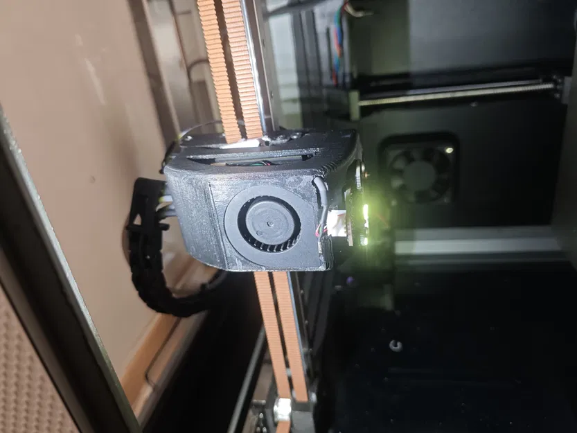 Ống gió 360° & ngàm Cartographer Probe cho mod Creality K1 HDM Linear Rail - Image 1