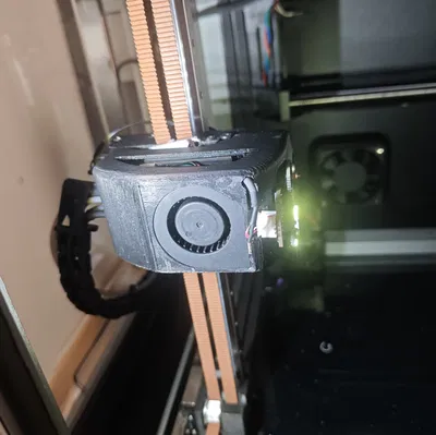 Ống gió 360° & ngàm Cartographer Probe cho mod Creality K1 HDM Linear Rail