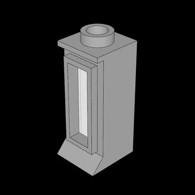 Cửa sổ Lego Compatible (29bc01.dat) 1 x 1 x 2 Classic có bậu dài (Full)