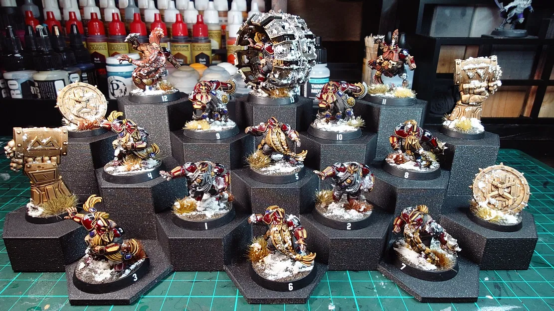 Bệ trưng bày miniature modular để chụp ảnh & showcase (honeycomb) - Image 11