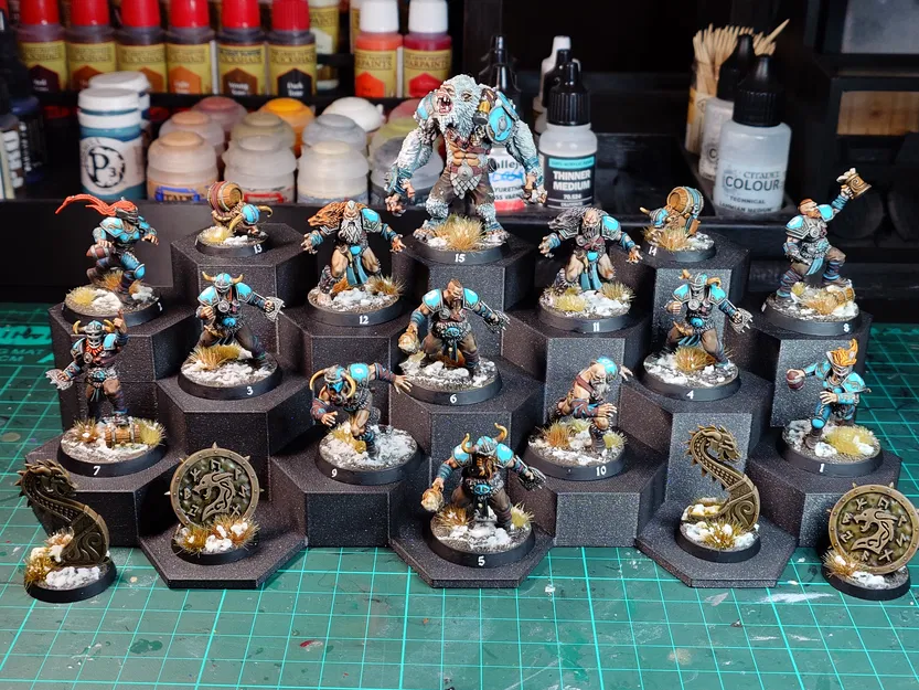 Bệ trưng bày miniature modular để chụp ảnh & showcase (honeycomb) - Image 12