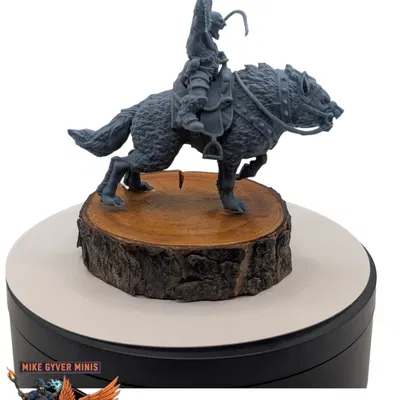 Goblin Worg Rider - MGM Mini Print-Ready