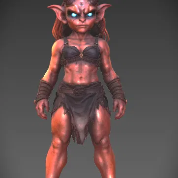 Infernal Oni Daughter – Mô hình nữ chiến binh quỷ fantasy