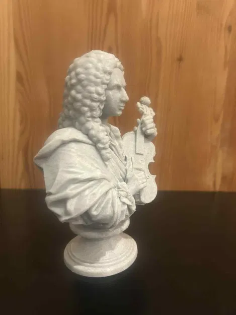 Antonio Vivaldi – Tượng bán thân kèm violin - Image 3