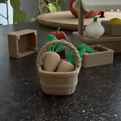 Giỏ gỗ Wooden Basket