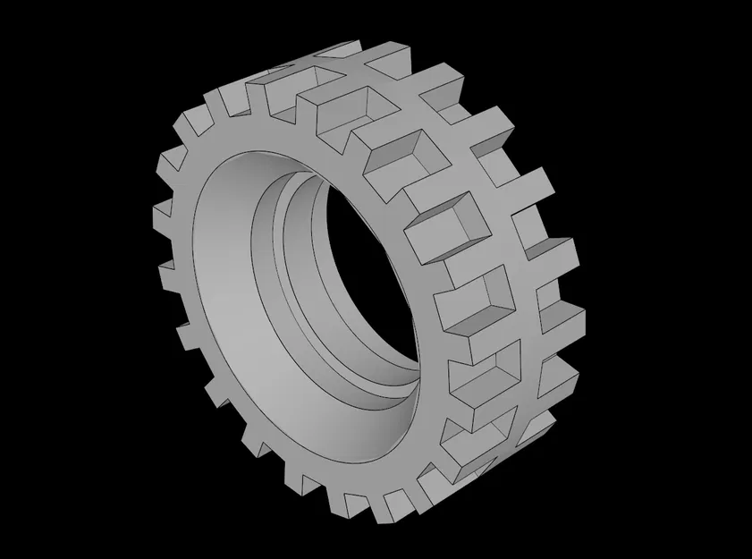 Lốp LEGO Compatible (56897.dat) Tyre 11/65 x 18 Offset - Image 1