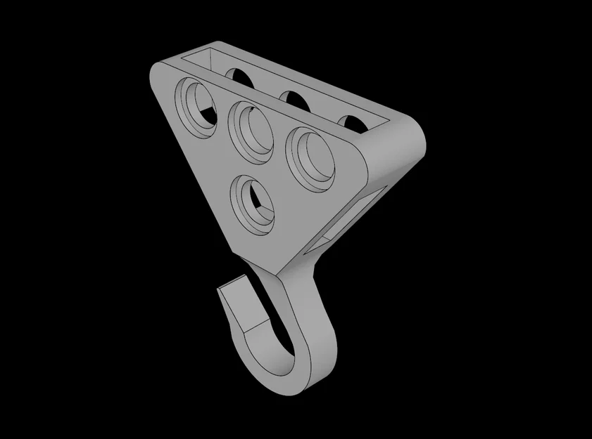 Lego Compatible (70644.dat) Technic Hook Large – Tương thích LEGO - Image 1