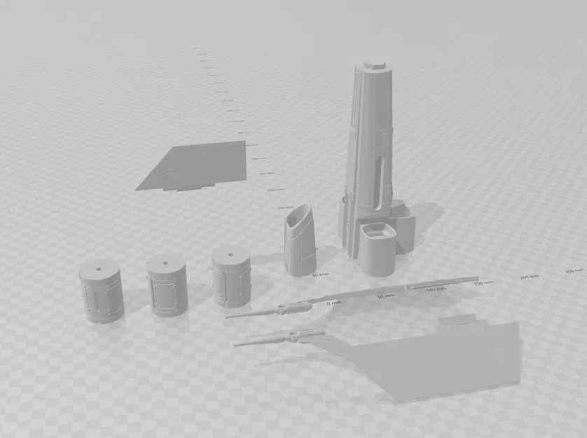 Battlestar Galactica TOS Colonial Viper – Parts cutouts & remix kèm plugs - Image 1