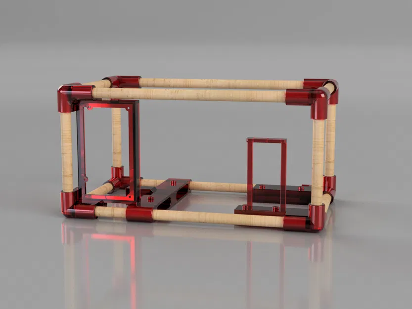 Khung PC open-air & test bench Qiyida X99 Xeon dùng ATX PSU - Image 1