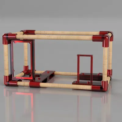 Khung PC open-air & test bench Qiyida X99 Xeon dùng ATX PSU