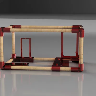 Khung PC open-air & test bench Qiyida X99 Xeon dùng ATX PSU