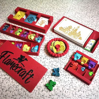 Bộ Organizer/Insert cho board game Flamecraft