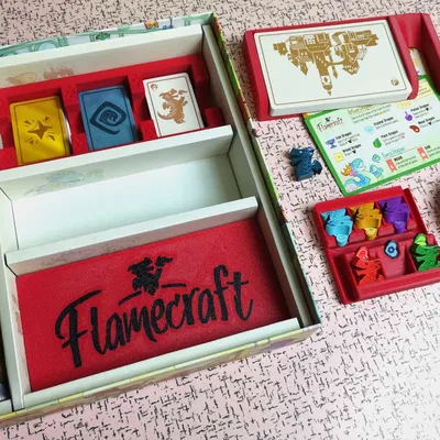 Bộ Organizer/Insert cho board game Flamecraft