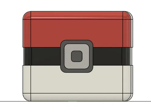 Móc khóa Pokéball Low Poly - Image 2