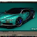 Mô hình Bugatti Chiron - Thumbnail 5