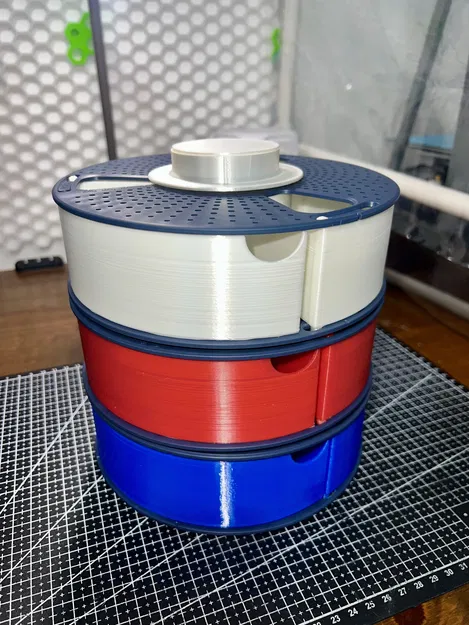 Hệ ngăn kéo Sunlu (mới/cũ) cho cuộn rỗng 1kg – Organizer xếp chồng - Image 1