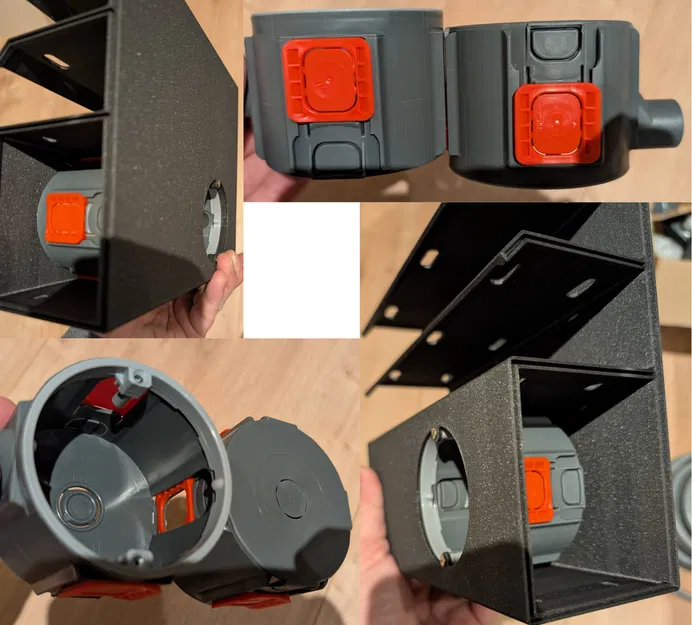 Hệ thống đi dây dưới bàn với khay đôi và ổ cắm điện - Image 11