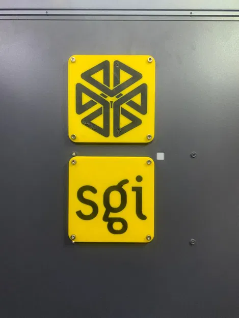 Khối cube SGI (Silicone Graphics) và logo chữ (File CAD) - Image 2