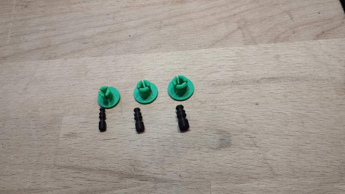 Đinh tán ấn vào (push-in) / pin / clip ô tô cho lỗ 6, 7, 8, 10 mm - Image 2