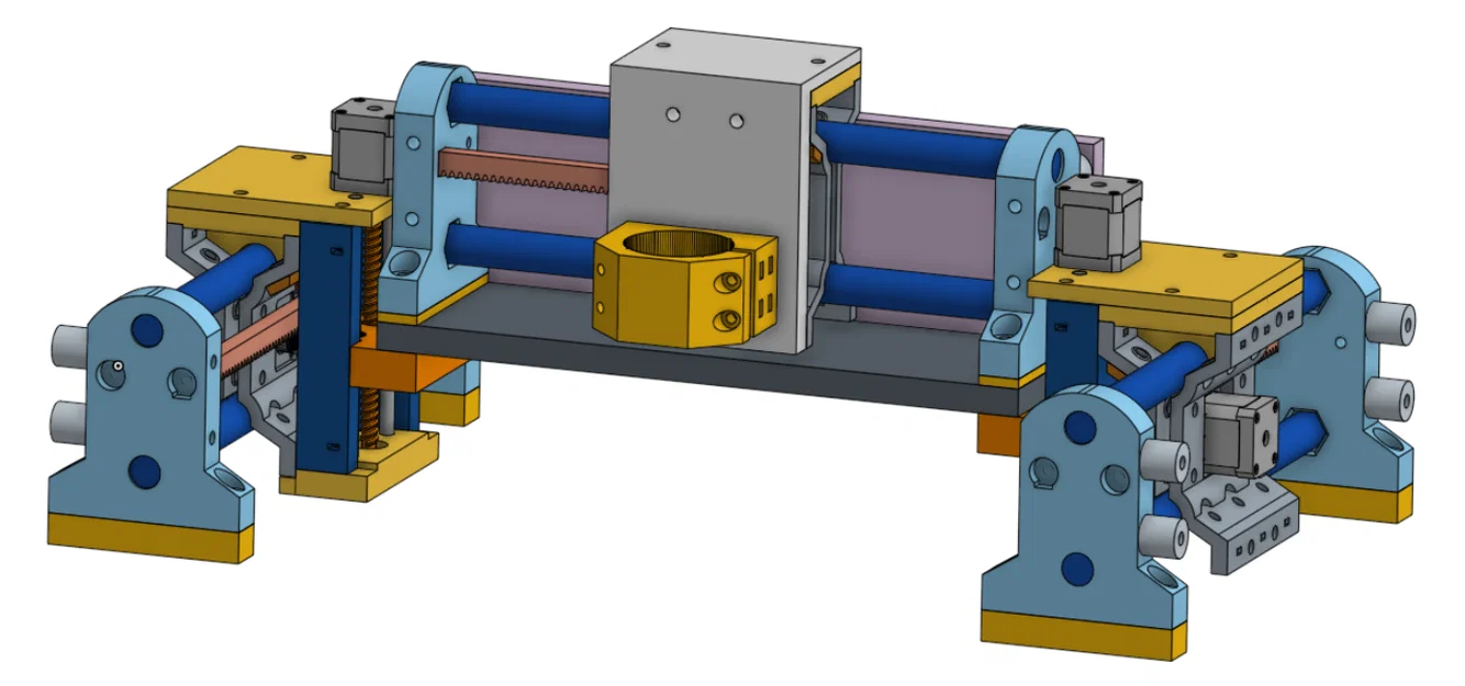 MPR&P-V2 – Máy CNC Rack & Pinion mostly-printed (3 trục) mô-đun - Image 1