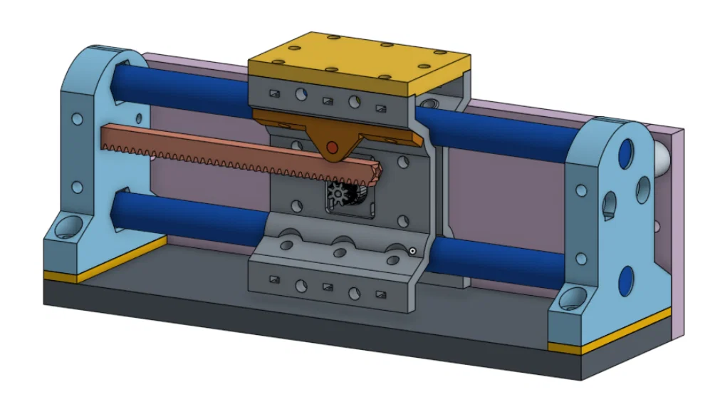 MPR&P-V2 – Máy CNC Rack & Pinion mostly-printed (3 trục) mô-đun - Image 4