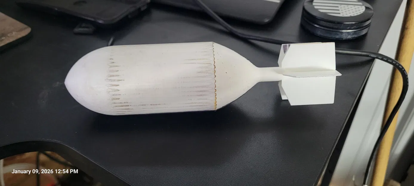 Đạn cho súng hơi PVC 2" (2" PVC air cannon projectile) - Image 1