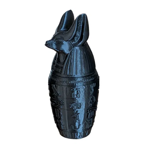 Bình Canopic Ai Cập: Duamutef (Đầu Chó Rừng) - Image 4