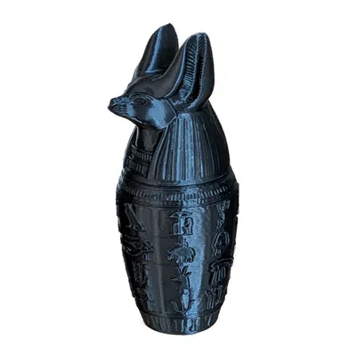 Bình Canopic Ai Cập: Duamutef (Đầu Chó Rừng)