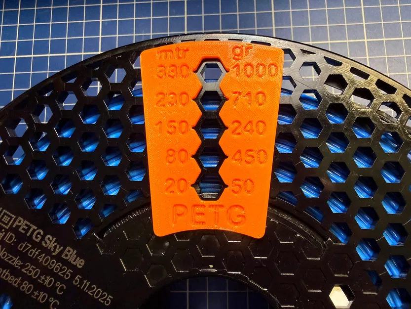 Indicator NFC cho Prusament spool (PLA/PETG) theo meters/feet & grams - Image 1