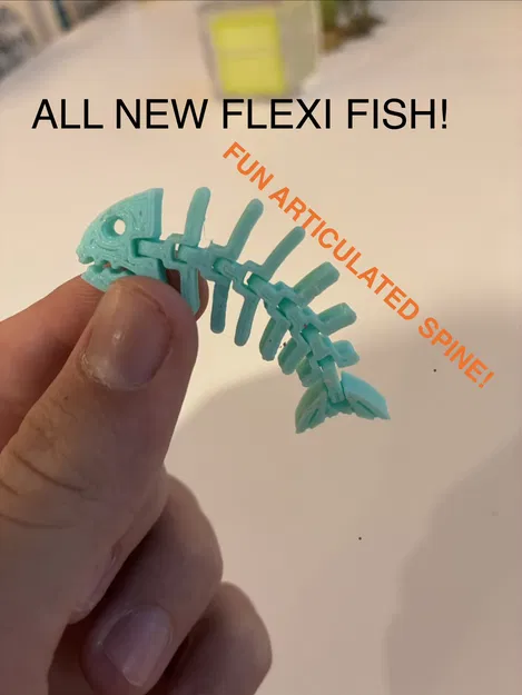 Cá Xương (Khớp linh hoạt) - Skeleton Fish (Articulated) - Image 1