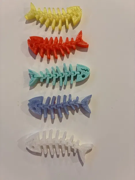 Cá Xương (Khớp linh hoạt) - Skeleton Fish (Articulated) - Image 3