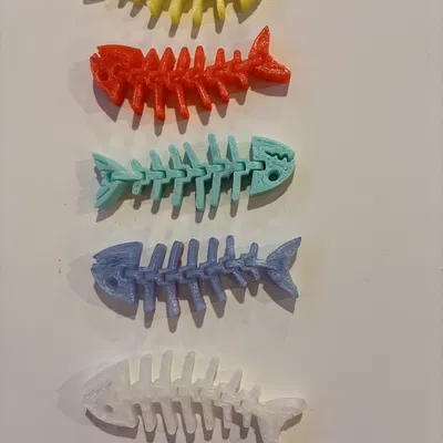 Cá Xương (Khớp linh hoạt) - Skeleton Fish (Articulated)