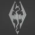 Logo/Emblem Skyrim (Elder Scrolls) dạng nổi - Thumbnail 1