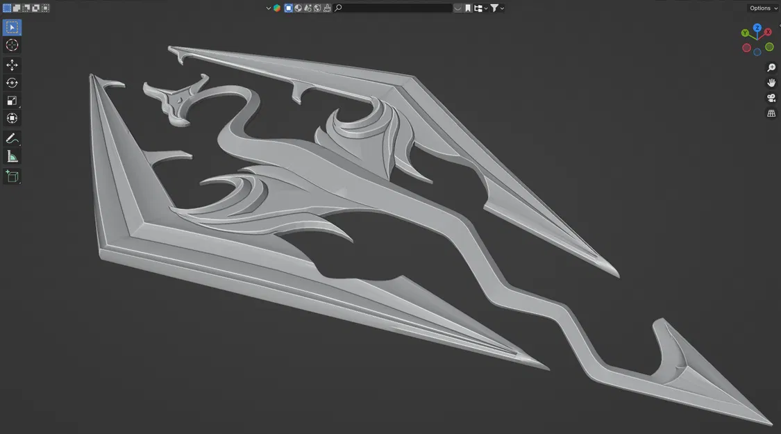 Logo/Emblem Skyrim (Elder Scrolls) dạng nổi - Image 2