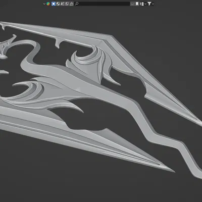 Logo/Emblem Skyrim (Elder Scrolls) dạng nổi