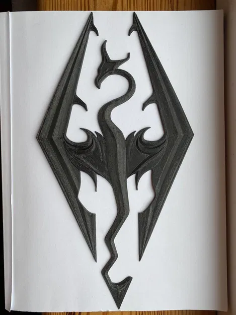 Logo/Emblem Skyrim (Elder Scrolls) dạng nổi - Image 4
