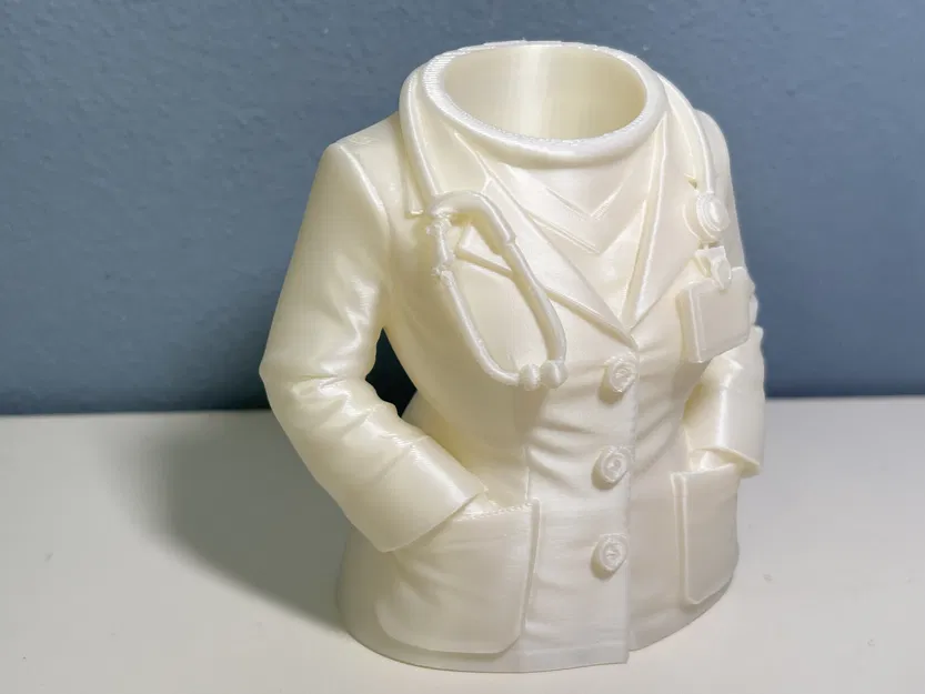 Kệ cắm bút áo blouse bác sĩ nữ – Organizer bàn làm việc thanh lịch cho nữ ngành y - Image 6