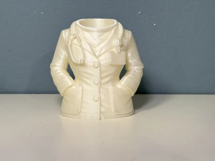 Kệ cắm bút áo blouse bác sĩ nữ – Organizer bàn làm việc thanh lịch cho nữ ngành y - Image 8