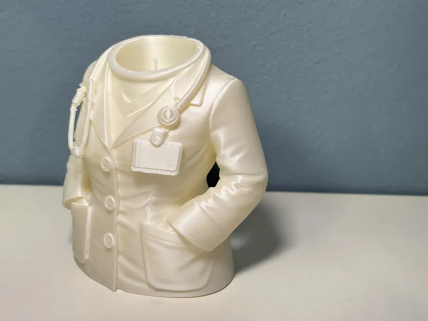 Kệ cắm bút áo blouse bác sĩ nữ – Organizer bàn làm việc thanh lịch cho nữ ngành y - Image 11